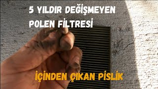 5 Yıldır Değişmeyen Polen Filtresi  FİAT FİORİNO POLEN FİLTRESİ DEĞİŞİMİ [upl. by Lepine]