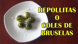 Cómo Cocinar Coles de Bruselas Fácil [upl. by Kimberlee]