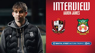 INTERVIEW  Aaron James after Port Vale [upl. by Esalb861]