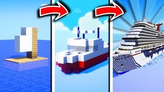 BATEAU de NOOB vs BATEAU de PRO DANS MINECRAFT  ⛵⛵⛵ [upl. by Brasca]