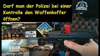 Macht man sich strafbar wenn man der Polizei den Waffenkoffer öffnet Mythen vom Waffengesetz [upl. by Erbes]