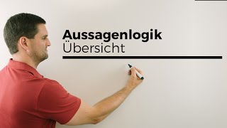 Aussagenlogik Übersicht Konjunktion Disjunktion Äquivalenz Verneinung Implikation  Daniel Jung [upl. by Tuckie219]