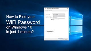 How to find WiFi Password on Windows 10 2021 [upl. by Lacombe]