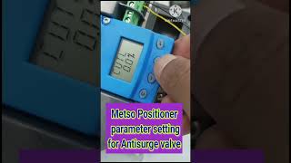 metso positioner parameter setting [upl. by Moseley]