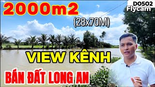 Đã bán Nhà vườn Long An  Bán Đất Long An View Kênh mát mẻ 2000m2  Nhà vườn 365  D0502 [upl. by Llenrap716]