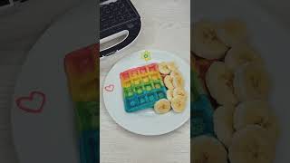 Regenbogen Waffeln für Kinder [upl. by Nirro]