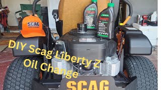 Oil Change Scag Liberty Z [upl. by Oiluarb850]