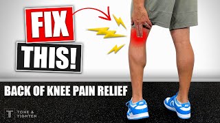 How To Fix Back Of Knee Pain  Stretches And Exercises [upl. by Ahsinrats]