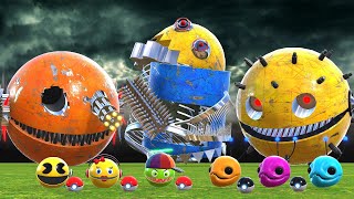 ROBOT PACMAN VS MONSTER PACMAN USE POKEMON NEW fun ADVENTURE PACMAN POKEMON [upl. by Carolynne]