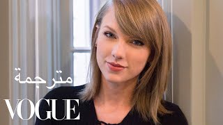 73 Questions With Taylor Swift  Vogue مترجمة [upl. by Drapehs]