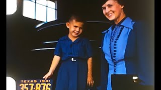 1941 America in Amarillo Texas Carefree life before World War 2 Kodachrome Color 8mm Home Movie [upl. by Matthieu]