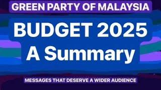 BUDGET 2025  A Summary [upl. by Keiryt]