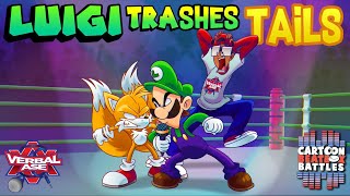 Luigi Trashes Tails  Cartoon Beatbox Battles [upl. by Aratahs]