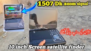 1507 DK satellite finder with battery backup 5 ghanty [upl. by Ecile]