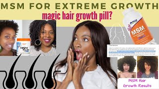 THE TRUTH ABOUT MSM  MAGIC PILL FOR EXTREME HAIR GROWTH Scientific Evidence Chemist Perspective [upl. by Zobe]