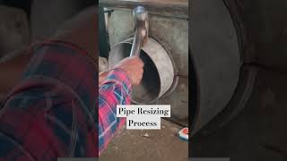 Welded Pipe For Resizing Process 3 ERW  youtubeshorts  welding  pipeline  pipelinework [upl. by Anilorak]