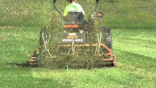 Football Field Dethatching  Toronto Ontario [upl. by Ilrebmik]