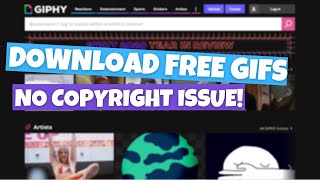 How to download free GIFs to gallery in minutes  Without any copyright strike [upl. by Notlimah]