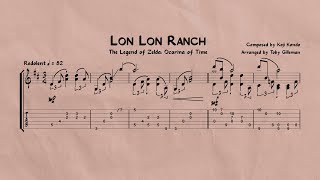 Koji Kondo  Lon Lon Ranch The Legend of Zelda Ocarina of Time  Guitar Arrangement [upl. by Thanh]