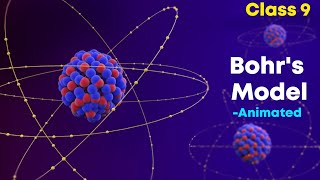 Bohrs atomic model ⚡3d animation  Class 9 Chemistry [upl. by Mehalek757]