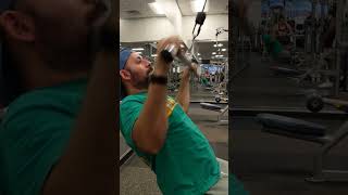 Lat pulldowns on the free form cable machine gymmotivation fitnessjourney workout backday lats [upl. by Ahsuoj]