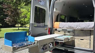 DIY 2023 Ford Transit VAN Build Final Tour [upl. by Ariik]