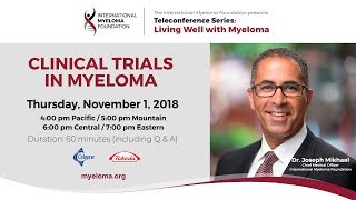 Clinical Trials in Multiple Myeloma [upl. by Nowd]