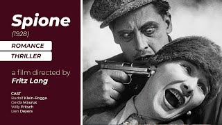 Spione 1928 by Fritz Lang  Masters Of Cinema [upl. by Ahpla]