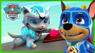 Mighty Pups and Cat Pack stop a Rocket  PAW Patrol  Cartoons for Kids Compilation [upl. by Ramas]