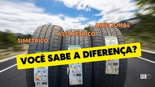 Diferença entre pneu simétrico assimétrico e direcional Montagem e rodízio [upl. by Dasie297]