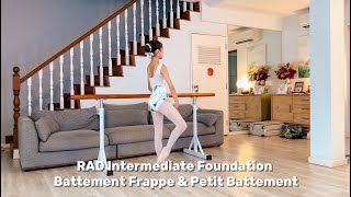 RAD Intermediate Foundation  Battement Frappe amp Petit Battement [upl. by Ehcor]