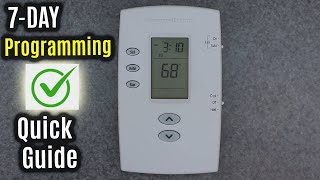 Honeywell Home PRO 2000  7day PROGRAMMING  Programmable  EASY Thermostat [upl. by Cos]