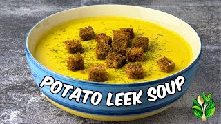 Potato leek soup with Italian touch  Quick and easy vegan recipe [upl. by Andris]