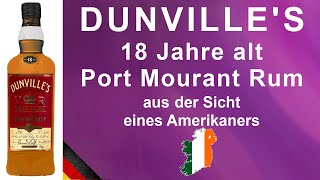 Dunvilles VR 18 Jahre Port Mourant Rum Single Malt Irish Whisky Verkostung 1410 von WhiskyJason [upl. by Ynatterb]