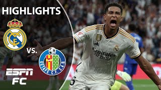 Real Madrid vs Getafe  La Liga Highlights  ESPN FC [upl. by Palmira]