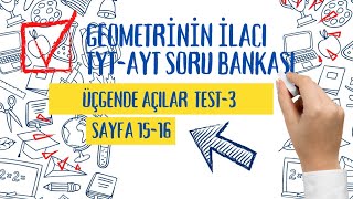 ACİL YAYINLARI GEOMETRİNİN İLACI SORU BANKASIÜçgende Açılar Test3 [upl. by Georgianne]