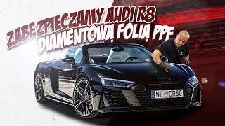 Jak ZABEZPIECZYĆ MASKĘ w Audi R8 folią DIAMOND CLEAR PPF [upl. by Agnesse590]