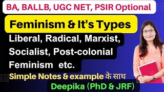 Feminism  Types of Feminism [upl. by Christie]