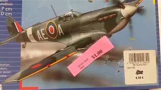 172 Revell Spitfire mk V unboxing [upl. by Akirdnwahs]