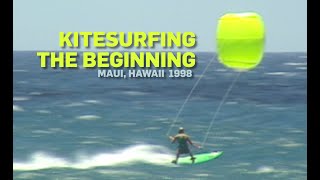 THE BEGINNING of KITESURFING 1998 Hawaii Archives [upl. by Vadim]