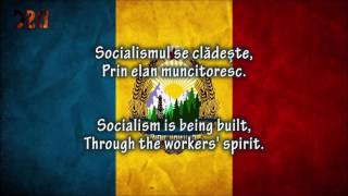 Romanian anthem quot3 Culoriquot Lyrics ROEN 1977–1989 [upl. by Yssej]