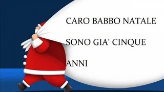 Caro Babbo Natale  Canzoni natalizie con testo Christmas music with lyrics [upl. by Kcirdnekal673]