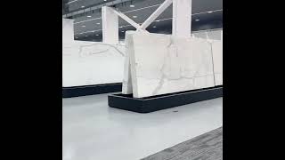 Various Types of Bianco Calacatta White Marble Slabs for Countertops Vanity Tops and Walls [upl. by Harvard]