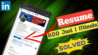 How to add resume to LinkedIn  Update linkedin profile  Linkedin resume Upload resume on LinkedIn [upl. by Cid]