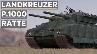 The P1000 Ratte  Germanys Colossal Mega Tank [upl. by Kcaz]