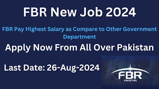 StepbyStep Guide How to Apply for FBR Jobs 2024 Online  Federal Board of Revenue Registration [upl. by Squires]