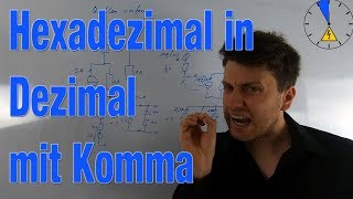 Hexadezimal in Dezimal mit KOMMA umwandeln  Zahlensystem  Informatik [upl. by Anibor274]