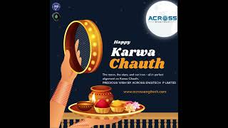 ACROSS ENGITECH P LIMITED HAPPY KARWA CHOUTH TO ALL [upl. by Iron296]