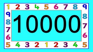 Numbers 1 to 10000  Números de 1 a 10000 1から10000までの数字  从1到10000的数字  10000 Ito ABC [upl. by Yur]