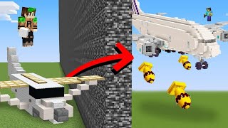 I Cheated with PLANES in Minecraft Build Battle [upl. by Eelarac]